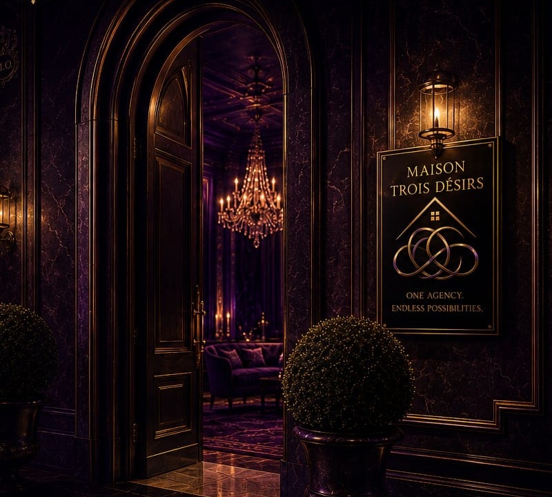 The entrance of Maison Trois Désirs
