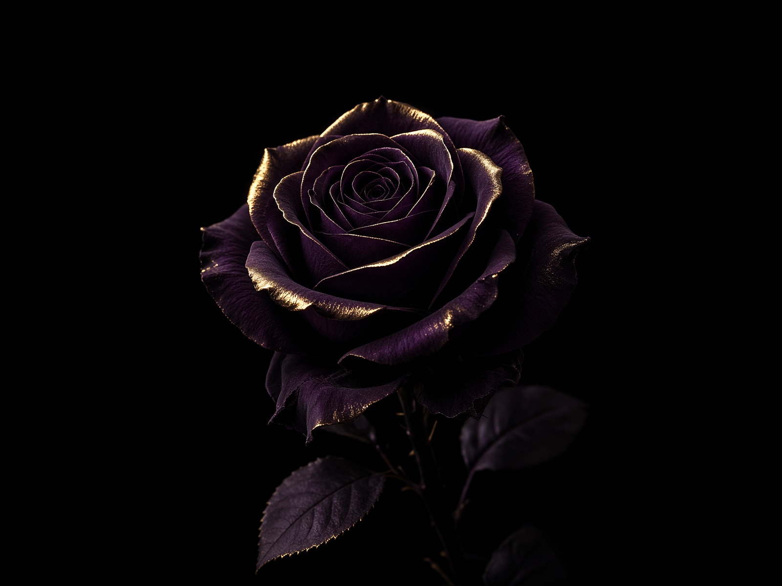 A dark rose